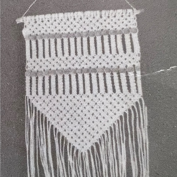 NWT Macrame & bead Wall Hanging - Picture 2 of 2